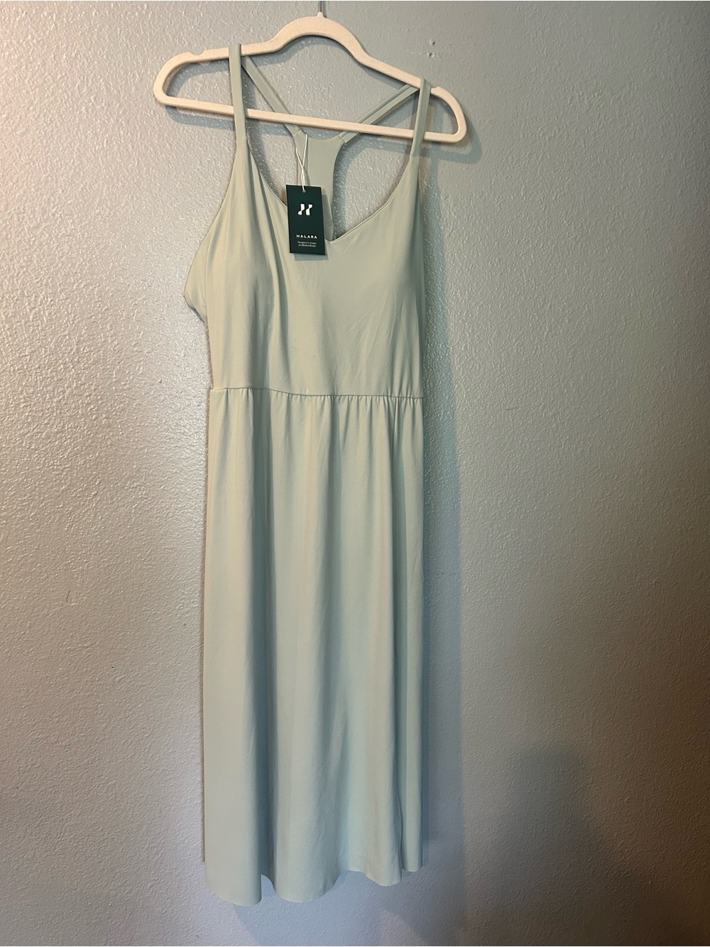 New with Tag Halara Mini Dress. Light Green. 2XL